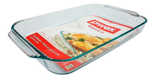 Asadera Fuente Horno Rectangular Vidrio Pyrex - 44 Cm 4,5 Lt