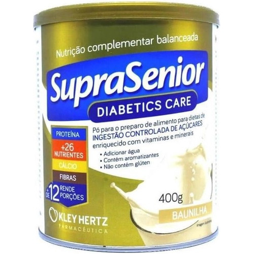 Suplemento Suprasenior Diabetes Care Baunilha 400g