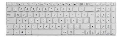 Teclado Para Notebook Asus A541ua Abnt2 - '?' Na Tecla W Branco Português Brasil