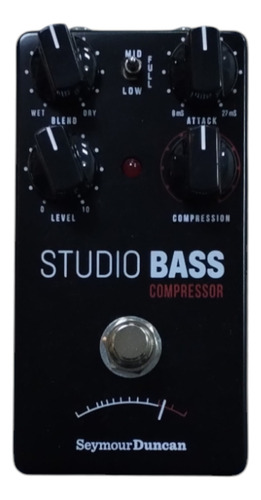 Compresor de bajo Pedal Seymour Duncan Studio Contrabajo Color Negro