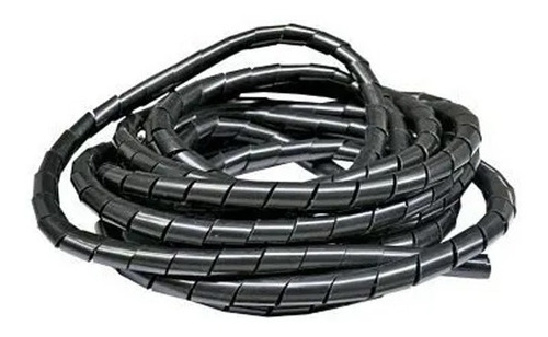 Organizador Espiral De Cables Negro 19mm 10 Mts. Dexson