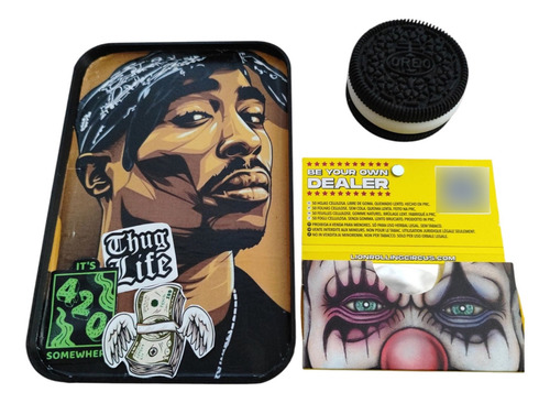 Celulosa Lion Rolling Circus + Bandeja 'tupac + Picador 0re0 Gum Free