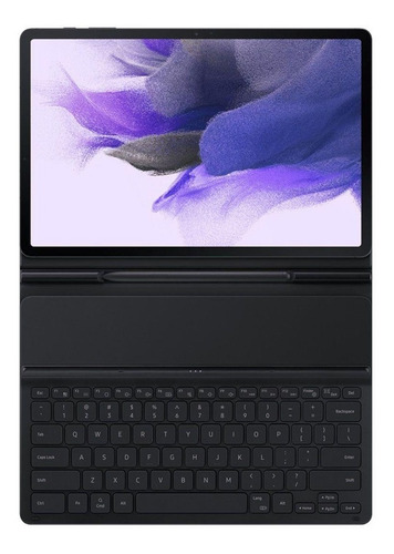 Imagem 4 de 10 de Capa Teclado Original Samsung Slim Galaxy Tab S7 Fe Preta