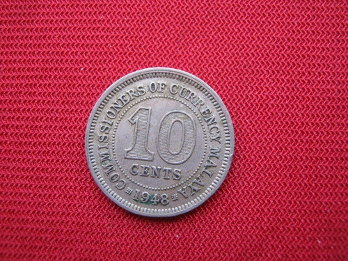 Malaya 10 Centavos 1948