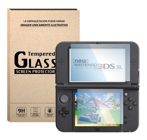 New Nintendo 3ds Xl Kit Micas + Cristal Templado Gorilla Glass Protector Pantalla