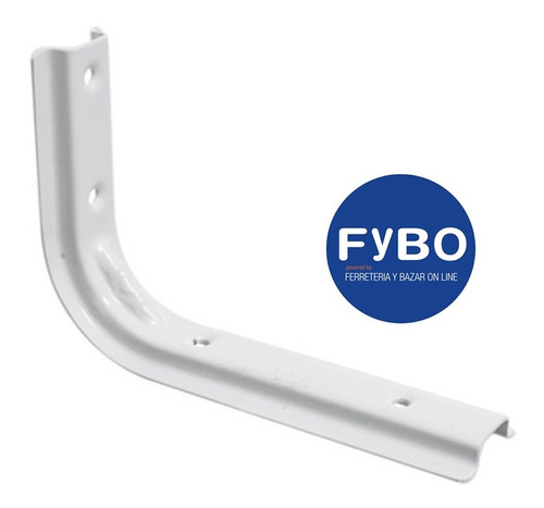 10 Mensula Fija Soporte Bracket 150 X 200 Mm Blanca R Mejia