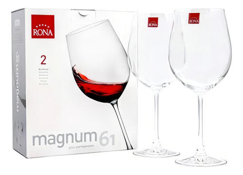 Copa De Cristal Magnum 65 2 Uds Color Blanco