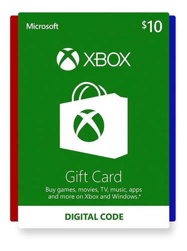 Tarjeta Prepagada Usa Xbox Live $10 Usd Gift Card