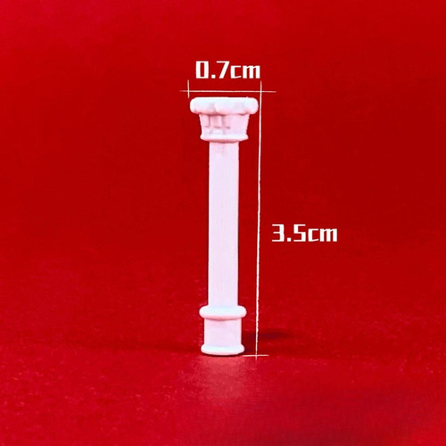 6x Mini Columnas Romanas Modelo Estatuas Griegas 3,5 Cm