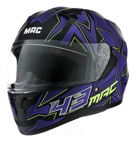 Casco Para Moto Integral Mac M67 Bass Kinks - En Teo Motos