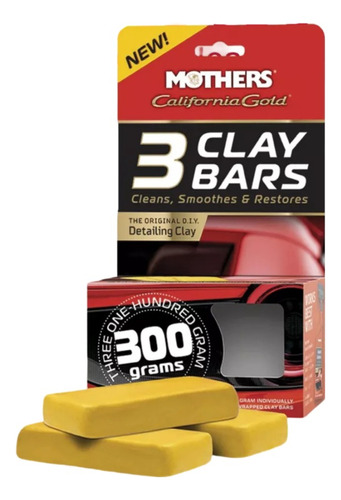 Mothers | California Gold Kit 3 Clay Bar | Descontaminante