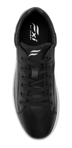 Tenis Clásicos Hombre De Piel Urbanos Flexi 412402 Black