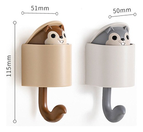 Colgador De Llaves Y Accesorios Con Forma De Ardilla