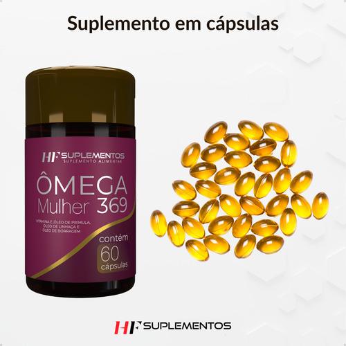 10x Omega 3 6 9 Mulher 60 Caps Hf Suplementos Sem Sabor