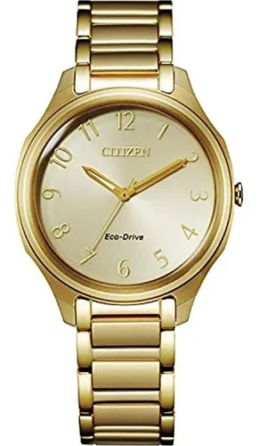 Gold citizens eco drive watch clearance