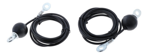 * 2x 2.5m Home Gym Fitness Polea Cable Cable De Acero