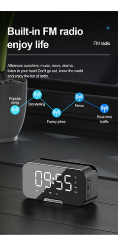 Reloj Despertador Digital Genérica Bocina Bluetooth/reloj
