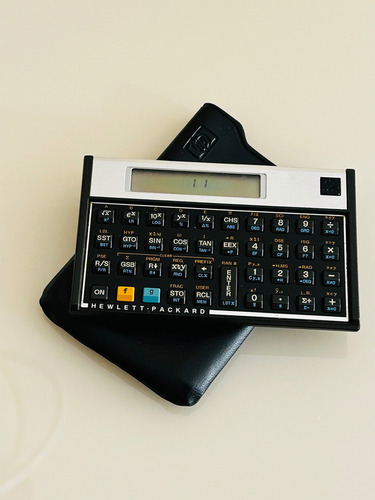 Calculadora Hp 11c Científica Rpn Rara C/ Capinha Original Dourado (Usado)