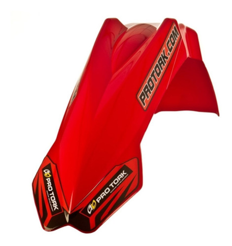 Guardabarro Delantero Universal Mx2 Rojo Pro Tork Fas Motos