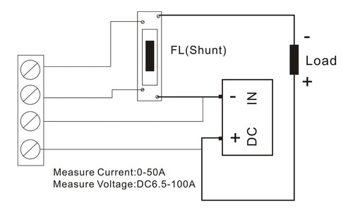 Voltimetro Lcd Dc 6,5 -100v - Medidor De Amperaje- 0-100a