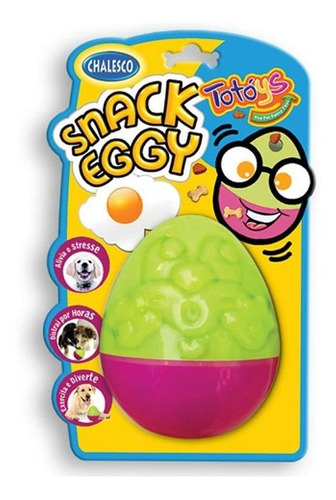 Brinquedo Alimentador Para Cachorro Snack Eggy Chalesco