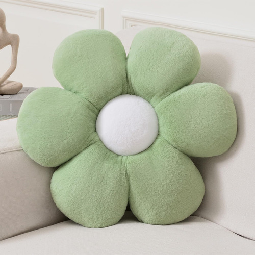 Almohada De Flor Verde, Almohada De Forma De Flor 15.7i...