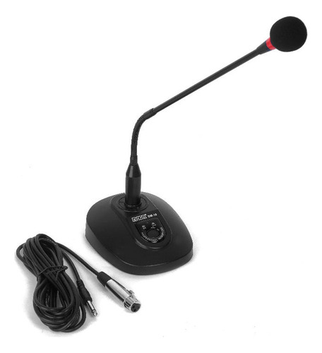 Microfono Cuello De Ganso Moon Dm10 Conferencias Turnos Color Negro