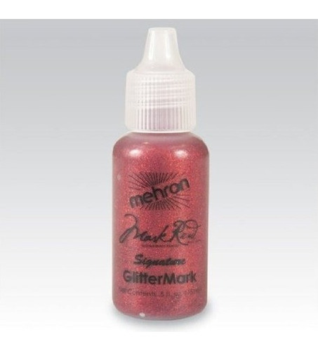 Glittermark Liquid Glitter De Mehron - Red R (0.5 Oz)