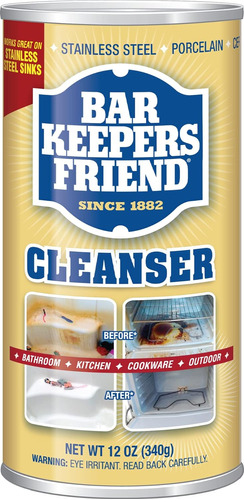 Limpiador Y Pulidor (pack Of 1) 12 Ounce  Bar Keepers Friend