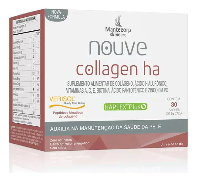 Suplemento Alimentar Mantecorp Skincare Nouve Collagen HA 30 Sachês