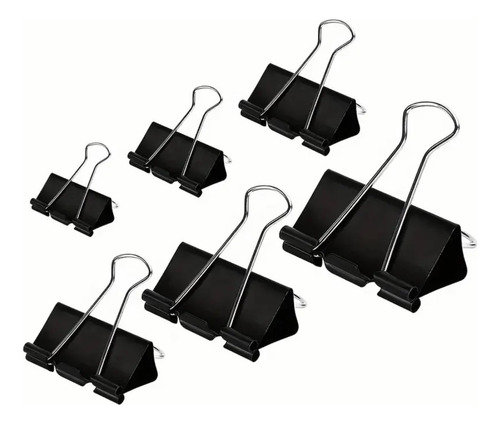 Clip Mariposa 10 Piezas Binder Clips De 2cm 40-180