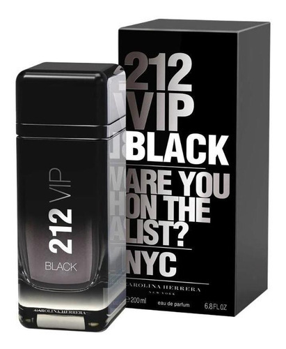 212 Vip Black Carolina Herrera - Perfume Eau De Parfum 100ml(flagrância)