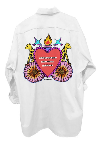 Camisa Estampada Oversize Talisman- Babe