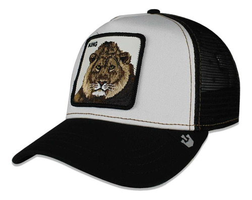 Jockey Goorin Bros Trucker Mane Man Negro/blanco Unitalla