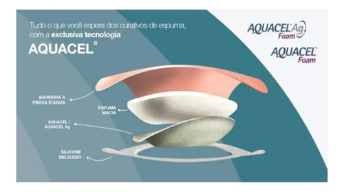 Aquacel No Adhesivo Sin Aderezo De Espuma De Borde, 6 X 6 1