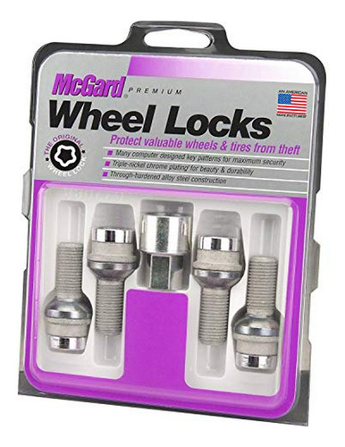 Perno, Mcgard 28032 Chrome Bolt Style Radius Seat Lock Bolt 