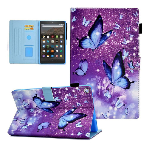 Funda De Tablet Kindle Fire Hd 10 Funut Tipo Folio Maripo...