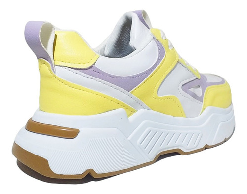 Imagen 3 de 6 de Zapatillas Tami Amarillo/lila