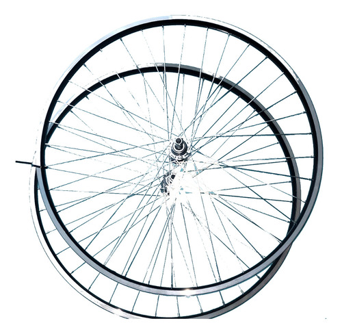 Ruedas Bicicleta Mtb 29 - 28 Aluminio Mazas Rosca Con Tuerca Color Negro