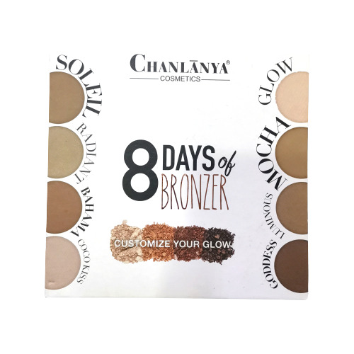 Paleta Contorno Bronzer 8 Dias Chanlanya 