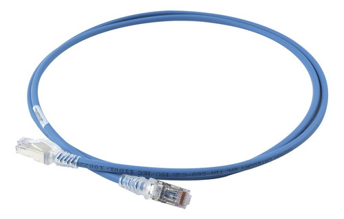 Patch Cord Cat 6a 1 Mt Sftp Lszh Azul