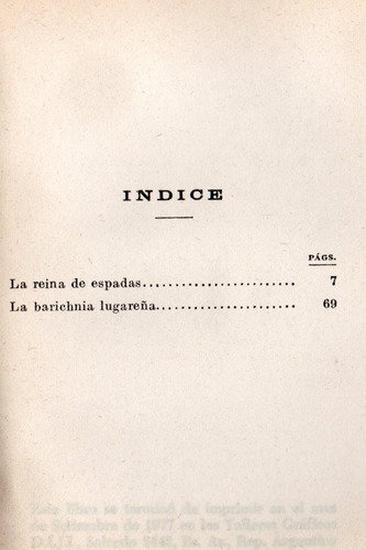 Aurora Rusa: Reina De Espadas - Barichnia Lugareña - Pushkin