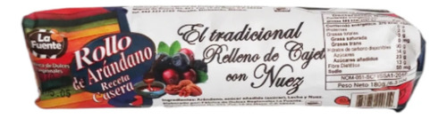La Fuente Rollo De Arándano Relleno De Cajeta Con Nuez 180g