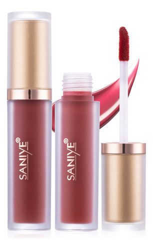 Set De Brillo Labial Mate K, Lápiz Labial Líquido, Antiadher