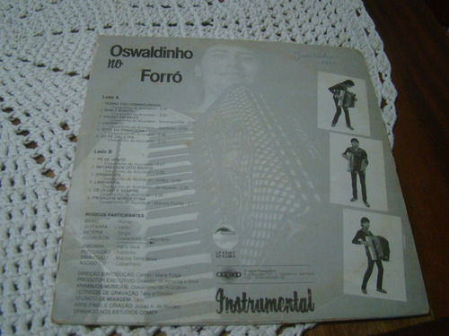 Lp Oswaldinho No Forró Instrumental (Usado)