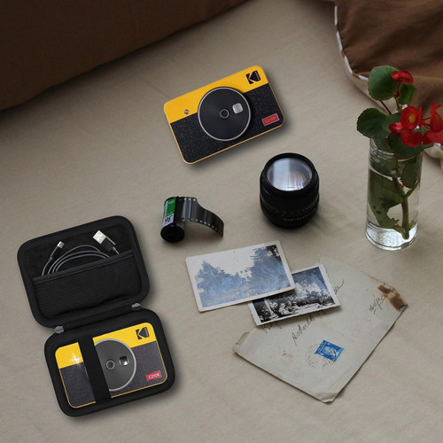Funda Rigida Para Kodak Mini Shot 2 Retro 4pass Negra Lig