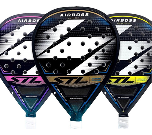 Paleta De Padel Steel Custom Air Tiger Air Boss Professional