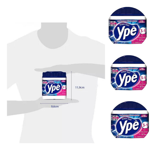 Kit C/2 Detergente Em Pó Ypê Para Máquina Lava Louça 450g