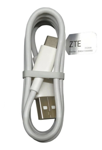 Cargador Zte 3 Amp Tipo C As Vs Blade Smart Lite Pro Ultra Blanco