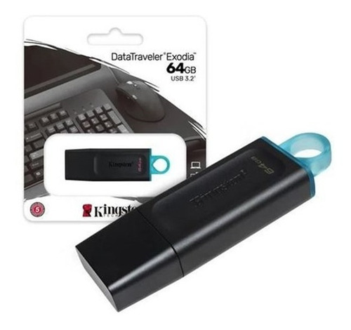 Imagen 2 de 4 de Pendrive Kingston Data Traveler Exodia 64gb Usb 3.2